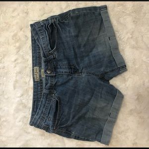 Blue jean shorts
